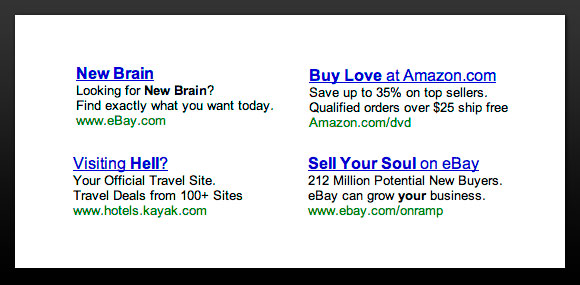 funny adwords